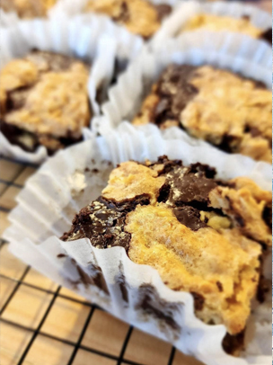 close up of chocolate revel bars